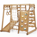 Aire de Jeux 6 en 1 en Bois pour Enfants