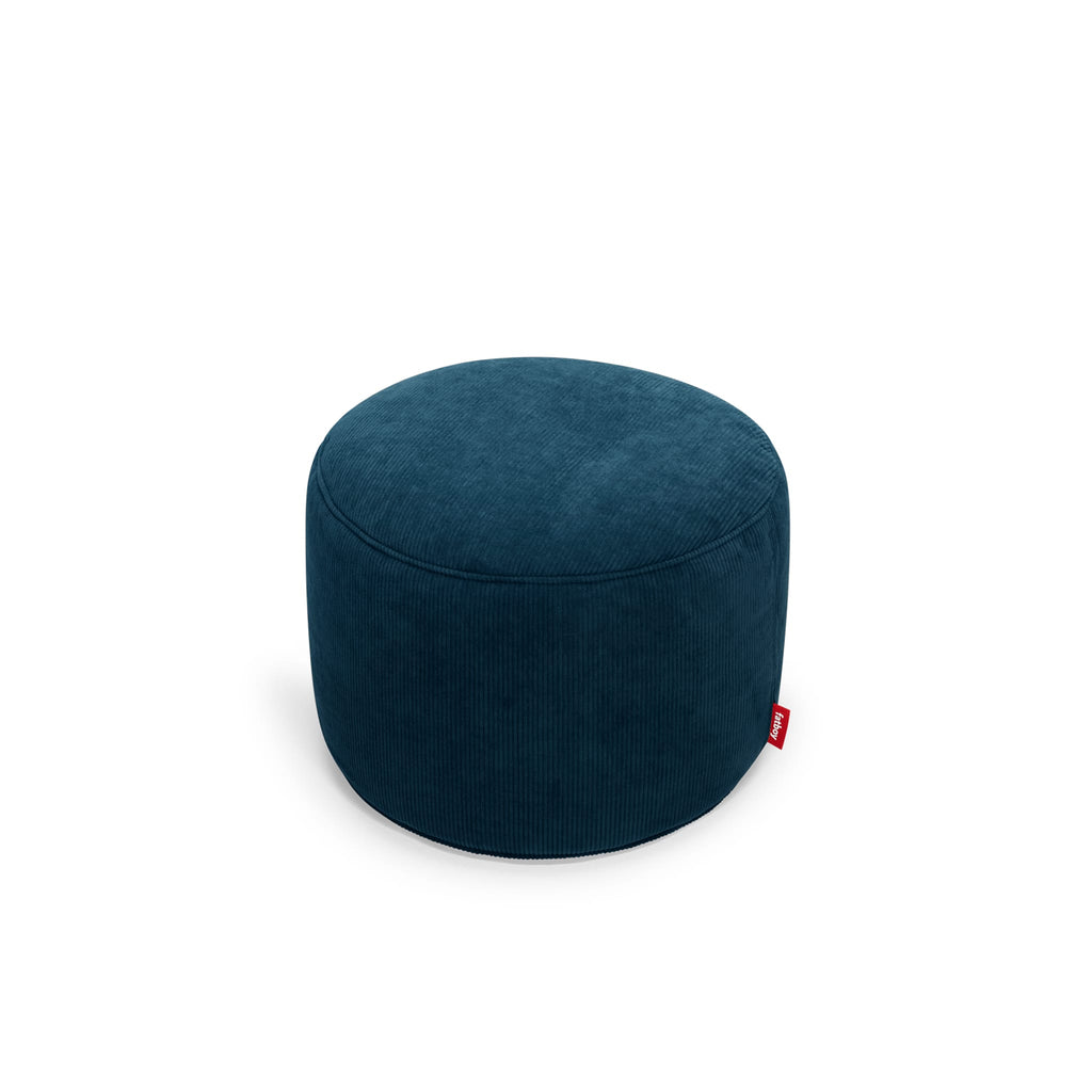Round designer pouf
