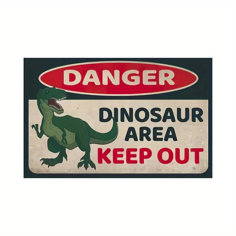 Humorous Dinosaur Rug