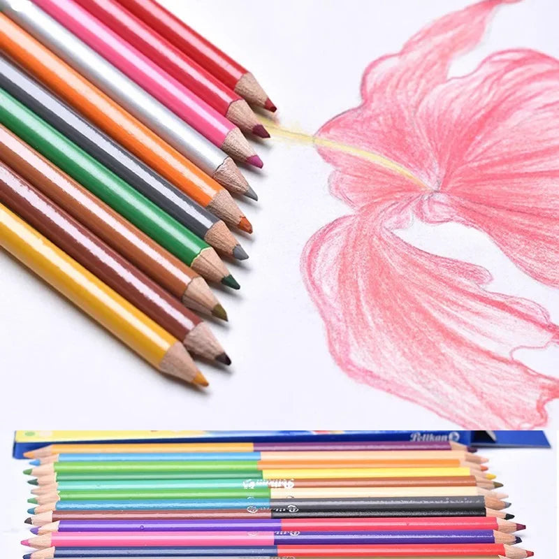 Crayons Double Pointe 24 Couleurs