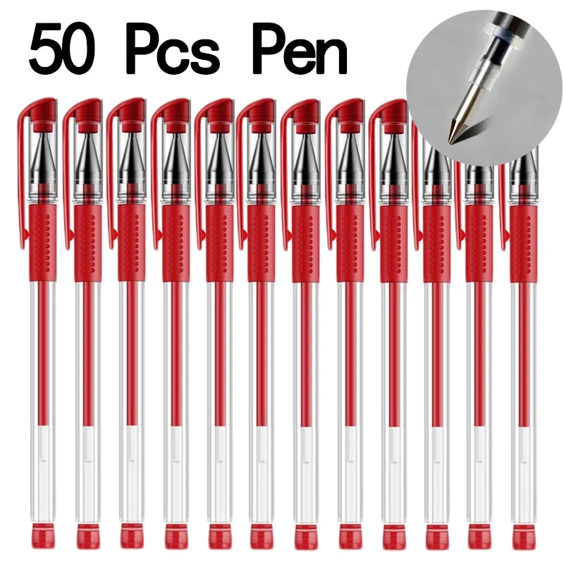 50 high-quality gel pens