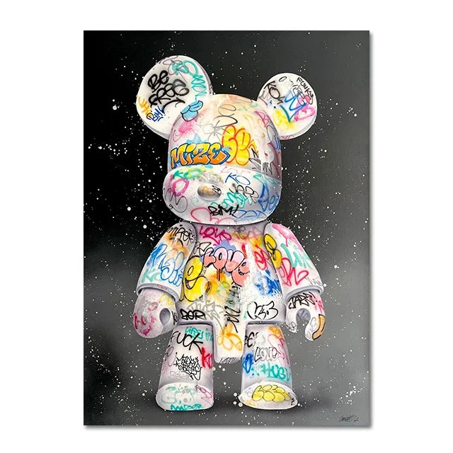 Cartoon Bear Canvas Print