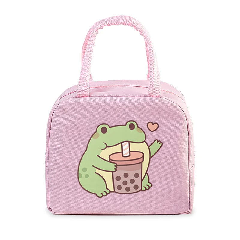 Lunch Bag - Cartoon Pink