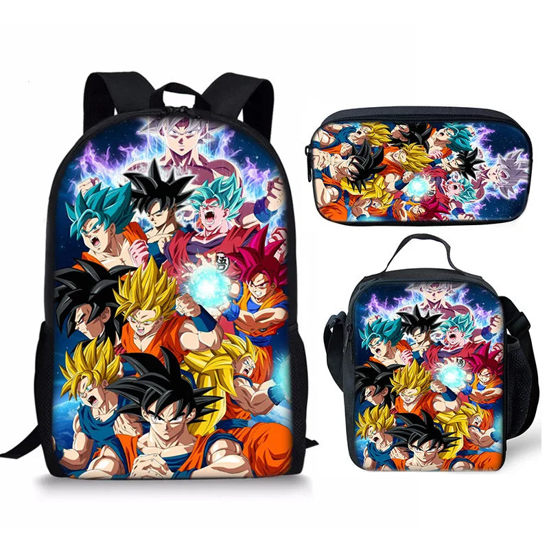 Sac d'École Trois Pièces - Dragon Ball