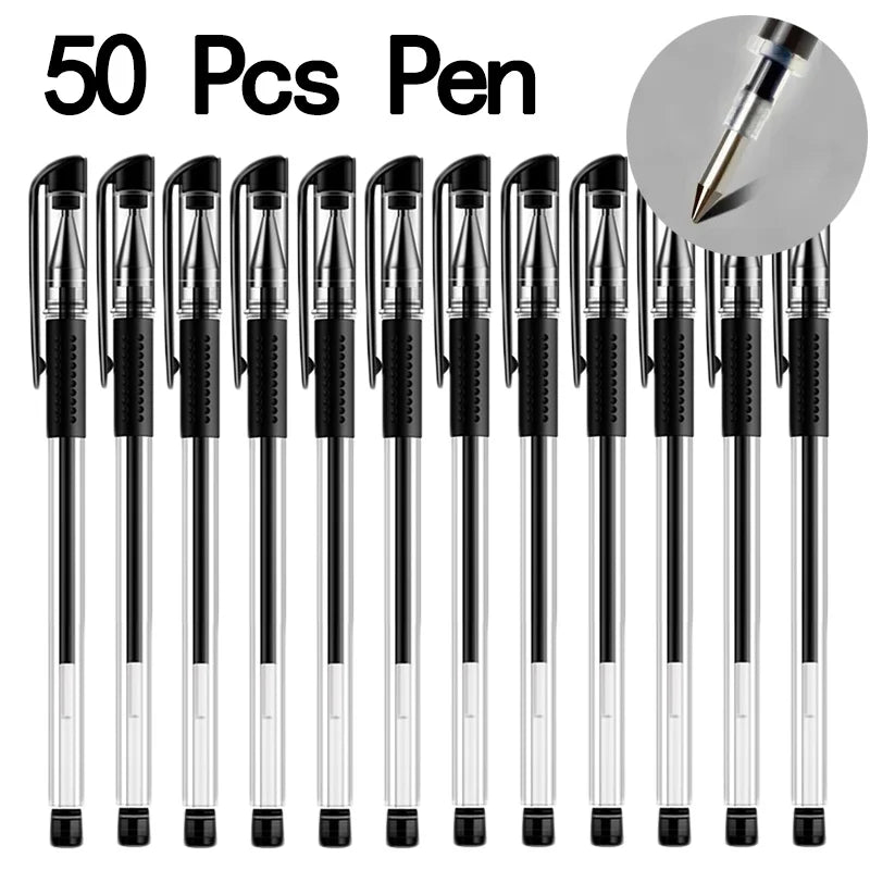 50 high-quality gel pens