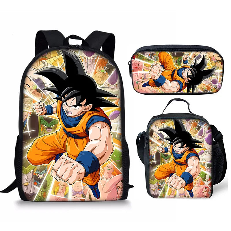 Sac d'École Trois Pièces - Dragon Ball