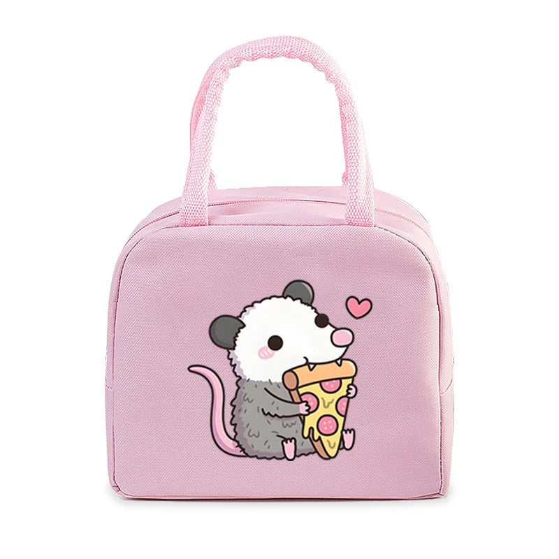 Lunch Bag - Cartoon Pink