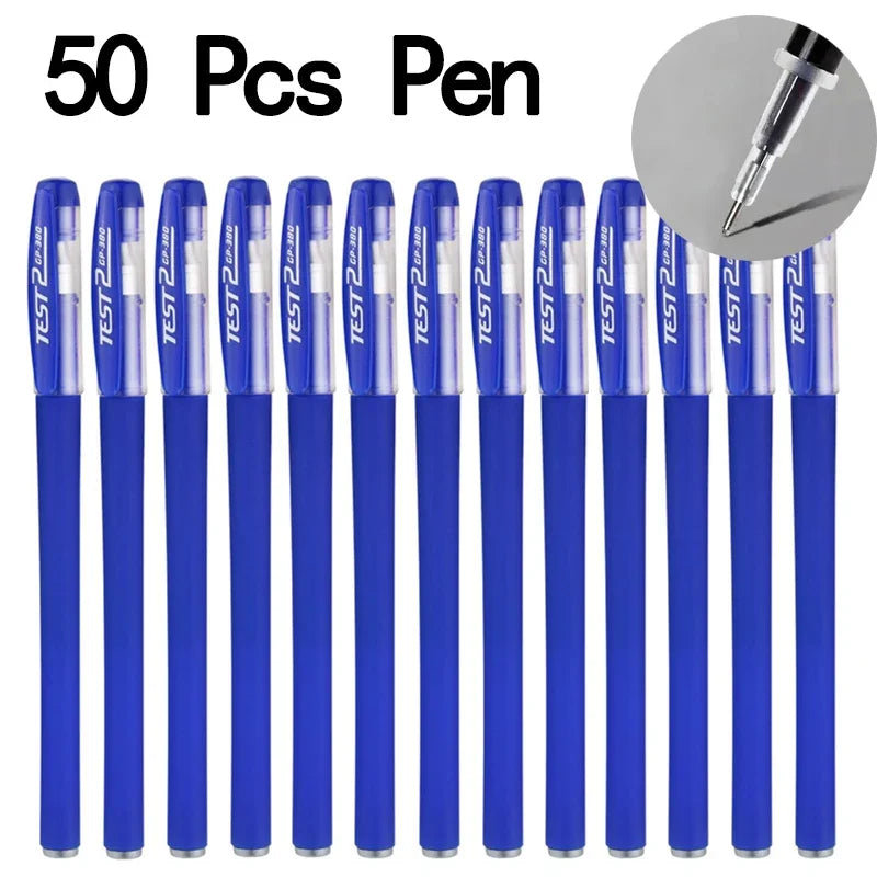 50 high-quality gel pens