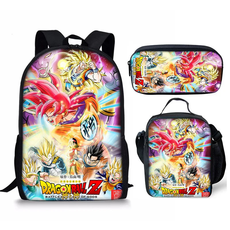 Sac d'École Trois Pièces - Dragon Ball