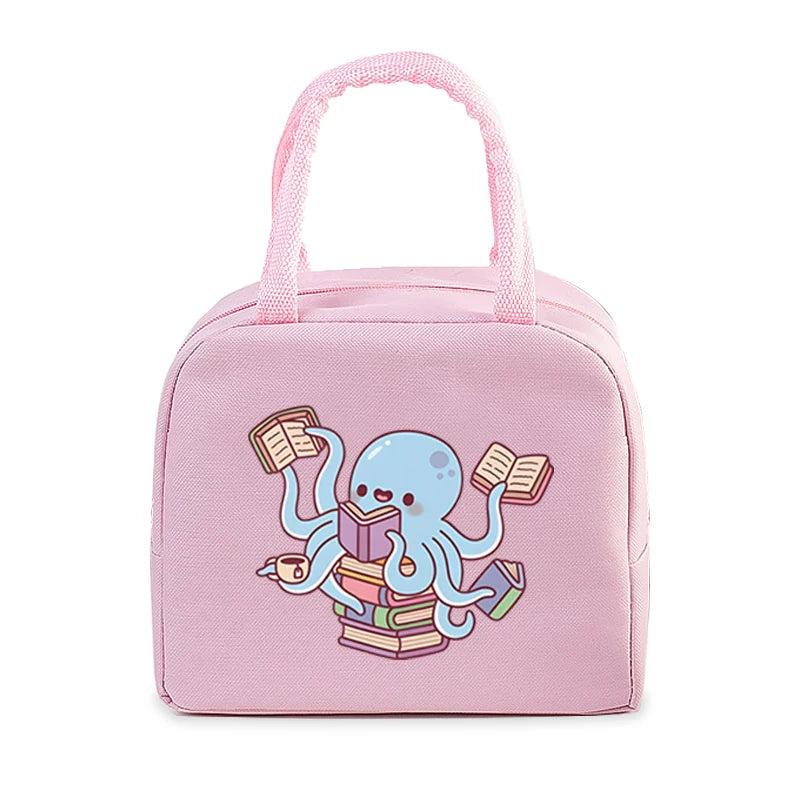 Lunch Bag - Cartoon Pink