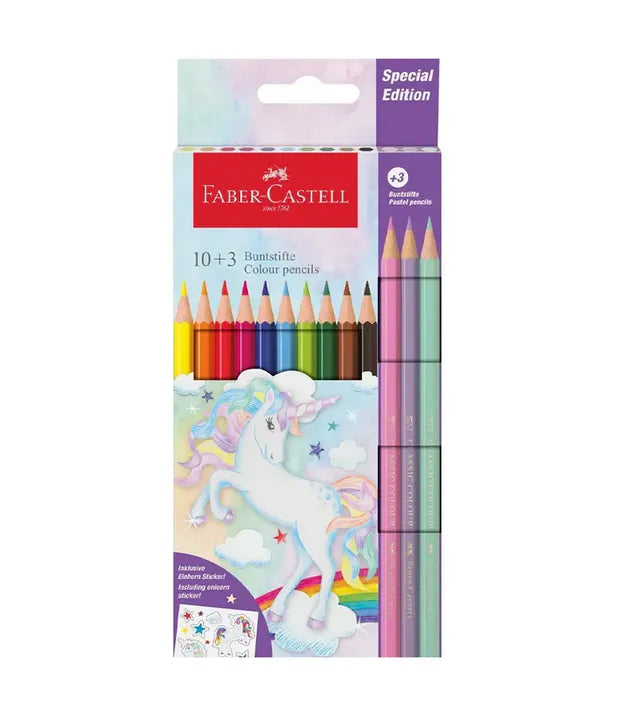 Crayons de couleur Unicorn 10 + 3 Bonus