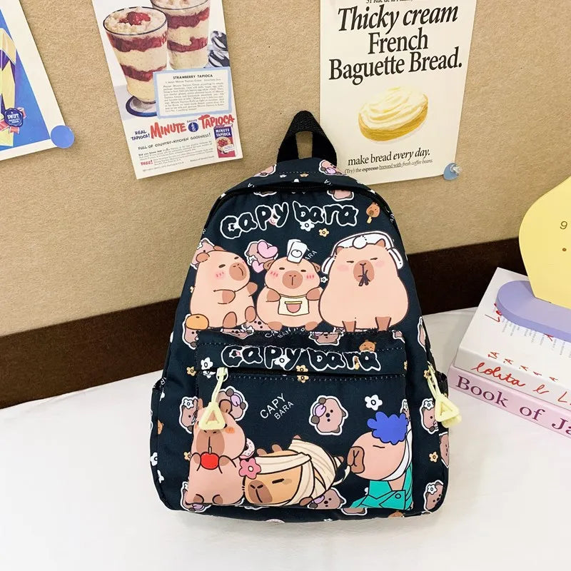 Sac à dos Capybara kawaii – Grande capacité