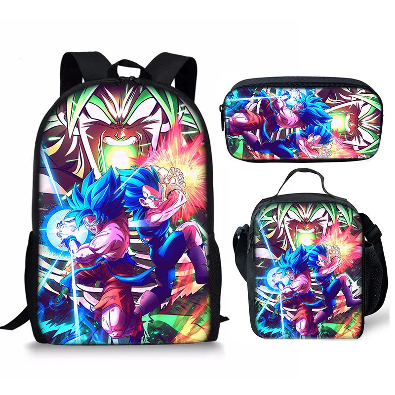 Sac d'École Trois Pièces - Dragon Ball