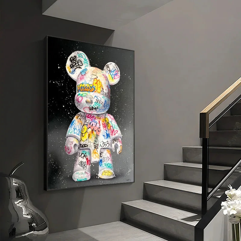 Cartoon Bear Canvas Print