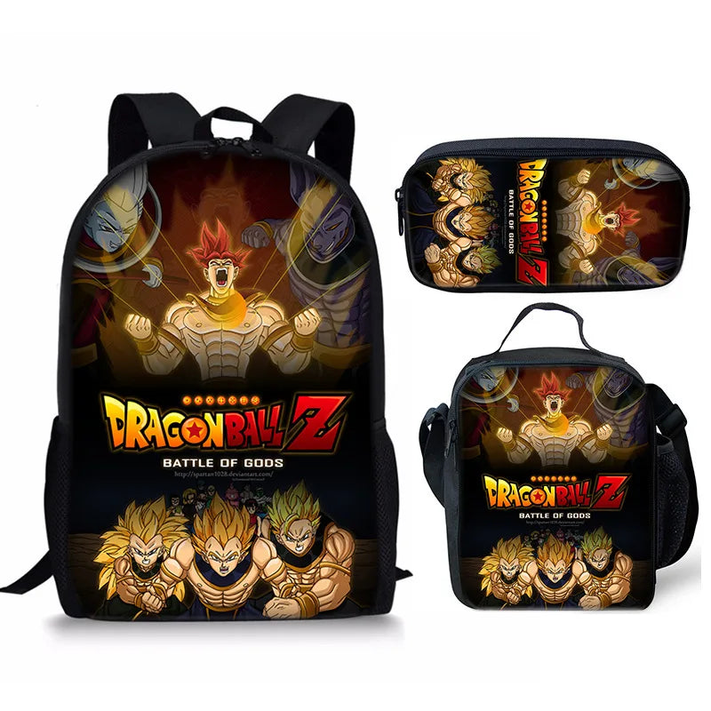Sac d'École Trois Pièces - Dragon Ball