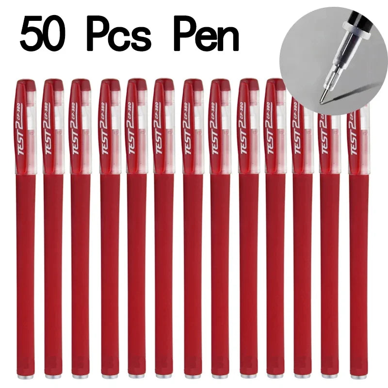 50 high-quality gel pens