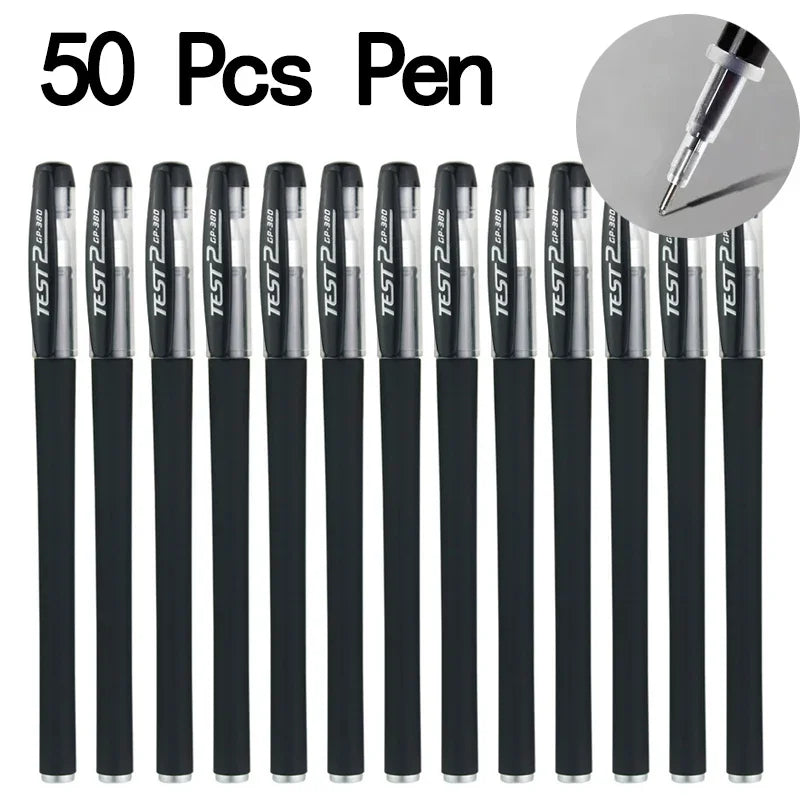 50 high-quality gel pens